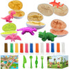 Iceacrin Playdough Dinosaur Eggs Sets, Easter Basket Stuffers for Toddler, Playdough Sets for Kids Ages 4-8, Easter Dino playdoh