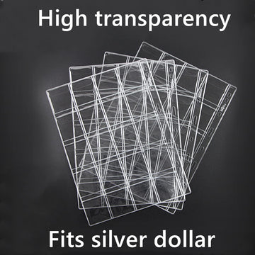 Mudor 200 Pocket Coin Pages For Collectors, Standard 9-Hole Coin Collection Pages Fit Most Binder, Coin Collecting Supplies, 10