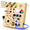 Sumsoltic Busy Board,Montessori Toys for 1-3 Year Old Boys & Girls,Travel Educational Learning Activities for Toddlers,Sensory T