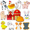 Cute Fridge Magnets for Toddlers 1-3, Large Size Refrigerator Magnets for Kids, Durbale Farm Animals Toddler Magnet Toys, Full B
