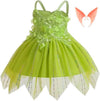 ZKR Tinkerbell Fairy Costume Dress Toddler Girl Kid 7-8 Years-New