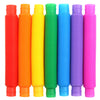 FINGOOO 7 Pieces Jumbo Pop Toobs Fidget Toys,Pop Tubes Sensory Toys for Kids Adults DIY Decompression ADHD Autism