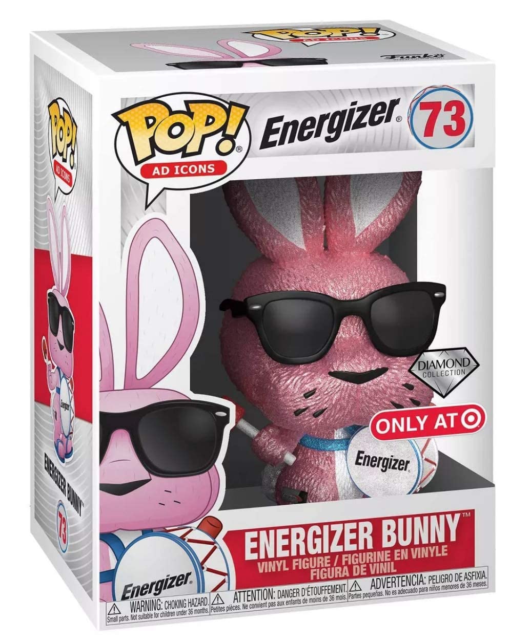Funko Pop! Ad Icons: Energizer Bunny - Diamond Collection Target Exclusive (Sdcc Debut)