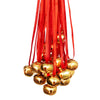Jingle Bell Necklaces - 48 Pc - Bulk Christmas Necklaces - Gold Bell Necklaces - Funny Party Hats
