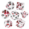 OriCraft D20 Vampire Dice DND Dice Set Realistic Blood Splatter Gaming Dices Bloody Dice Polyhedral Role Playing Game Dice Dunge