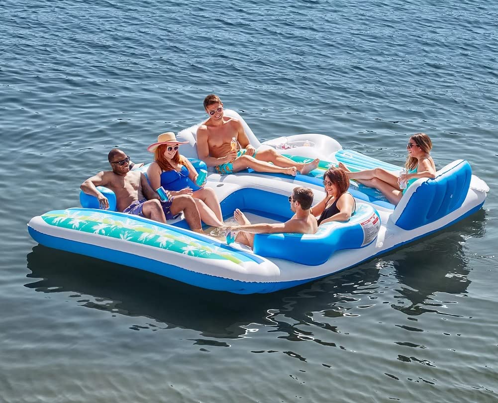 Members Mark Paradise Island Float (Green, Island), 166 x 119 x 30