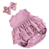 Aori Baby Doll Clothes Set - 20 Inch Purple Dress for 17-20 Inch Realistic Newborn Dolls - Polyester Material