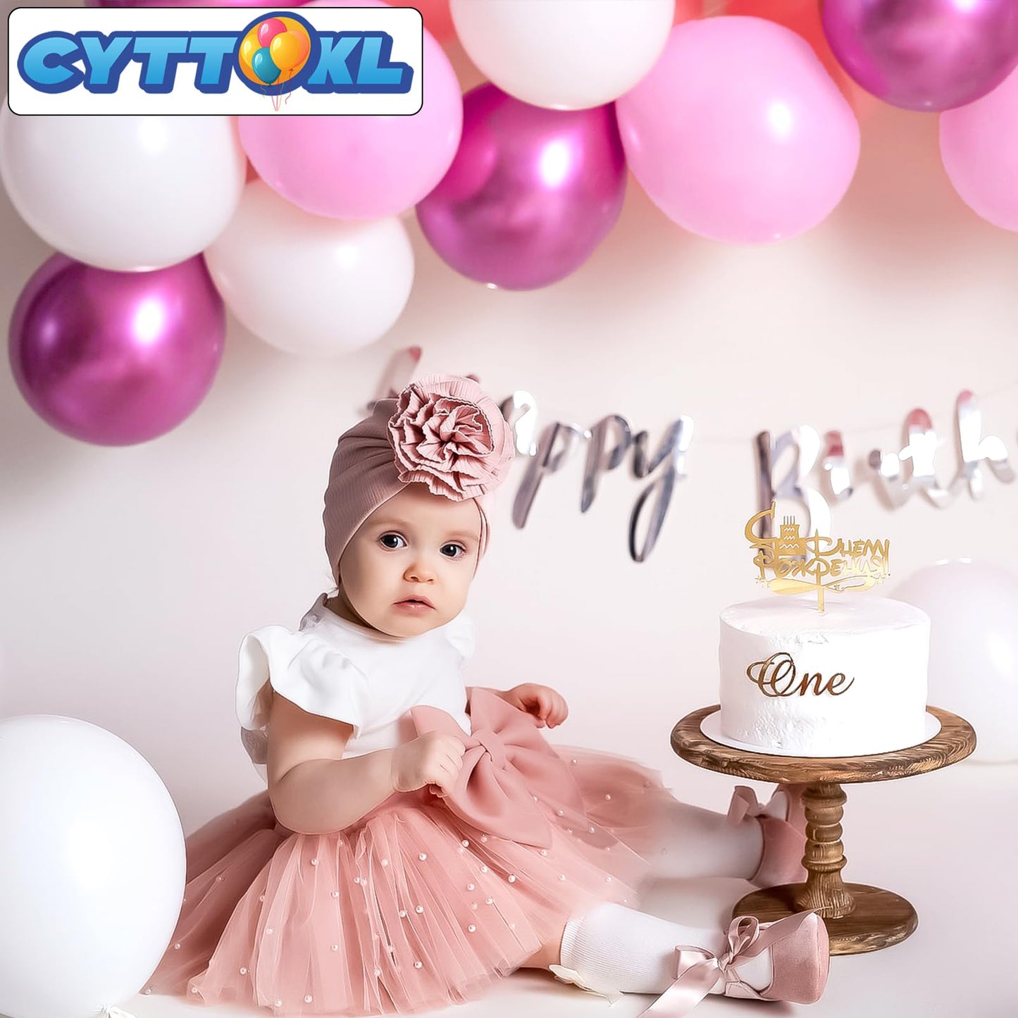 Cyttokl Metallic Hot Pink White And Pink Balloons 12 Inch 100 Pack Helium Balloons For Birthday Wedding Baby Shower Party Decora