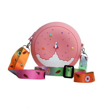 CONTRACONTACT Sweet Kids Purse Space Travel in Pink in a Box as Gift for Future Girl Astronauts, Kids Toys for Age 3 4 5 Year ol