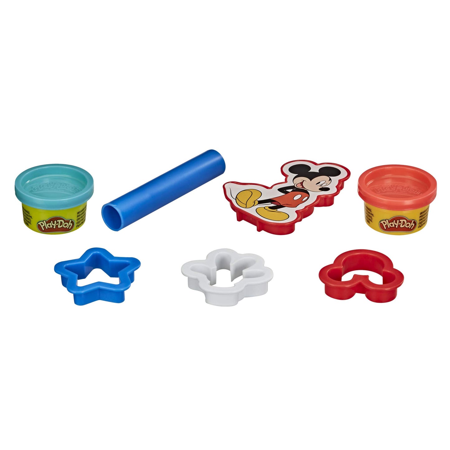 Play-Doh Disney Mickey Mouse 5-Piece Toolset for Kids 3 Years and Up with 2 Non-Toxic Colors