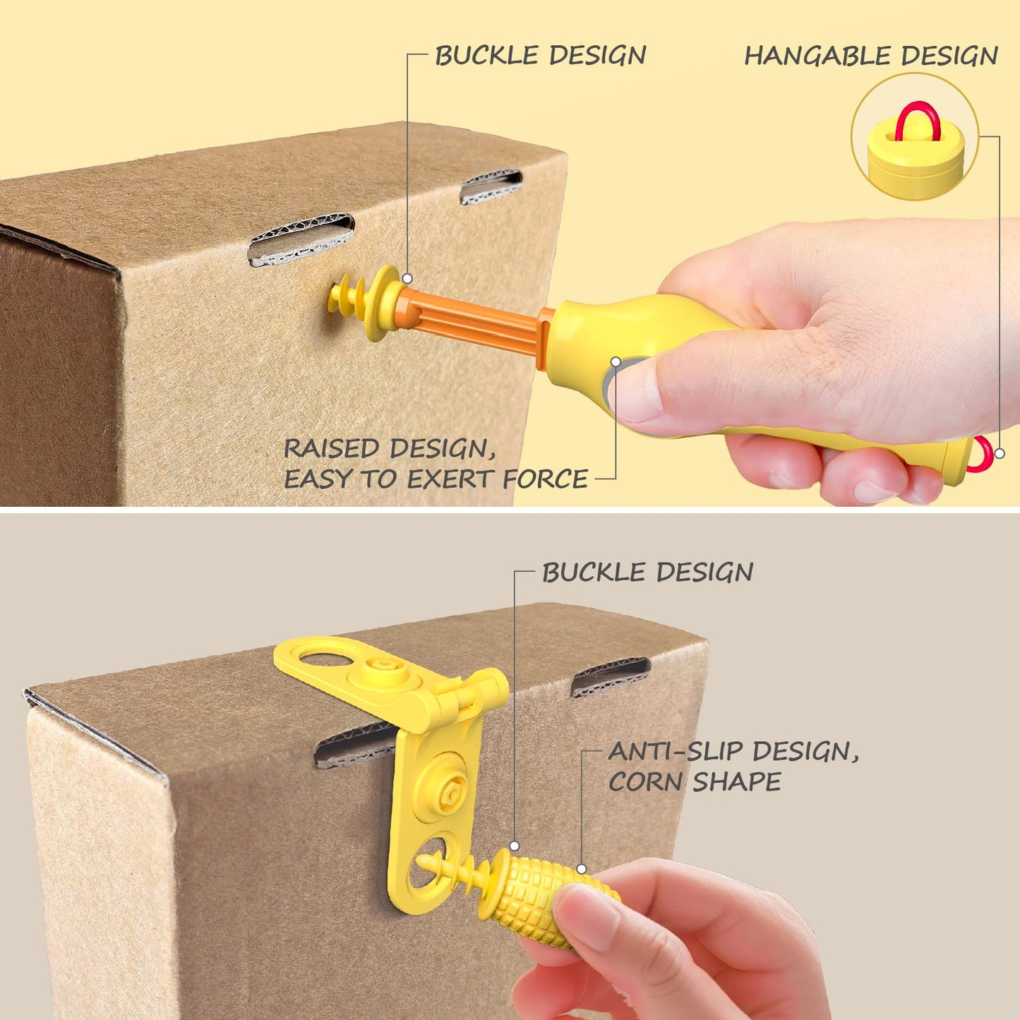 Kraftzoo Cardboard Construction Tool Kit for Kids - 132 PCS DIY Cutting Tools & Educational Toys for Family & Team Projects - Cr