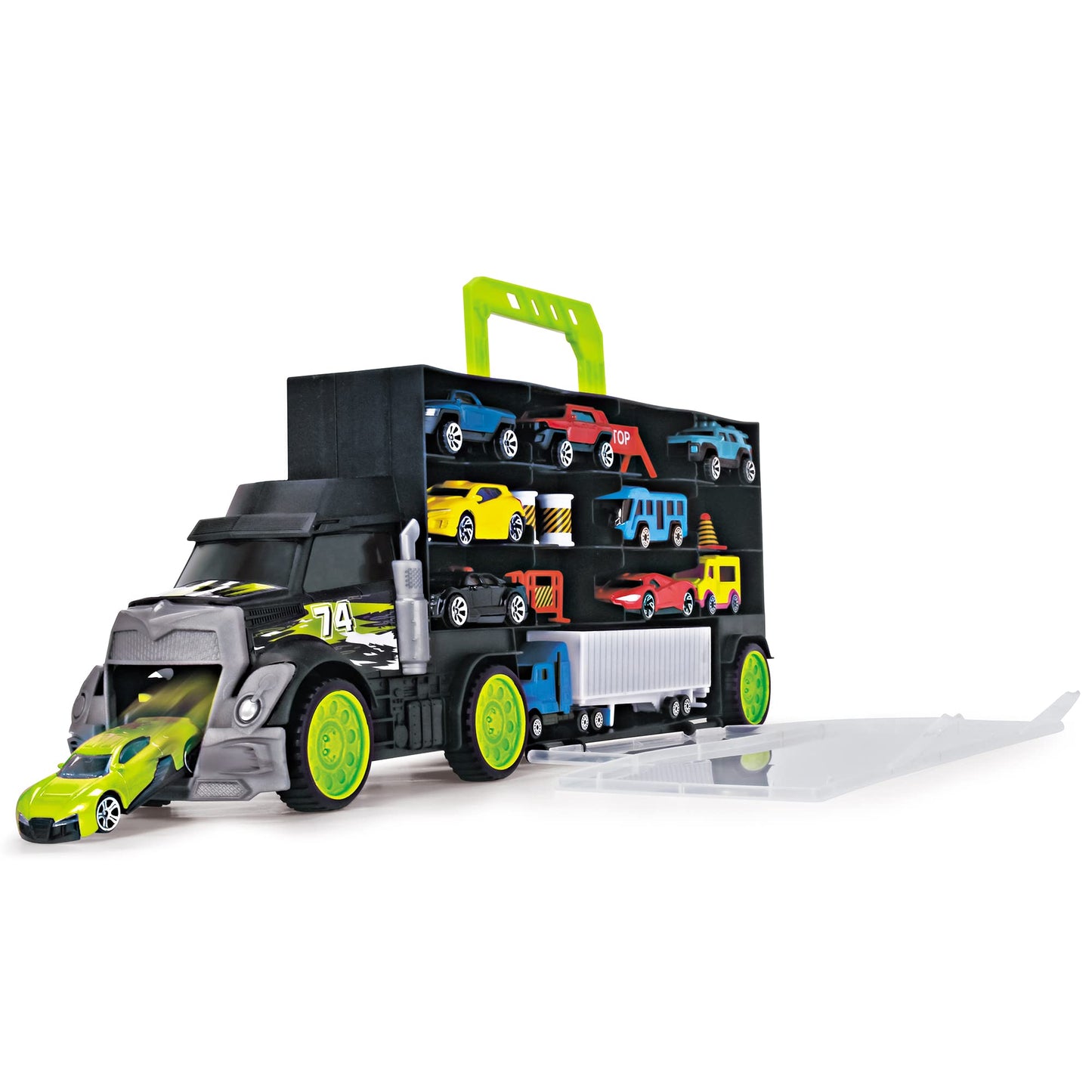 Dickie Toys - Truck Carry Case With 4 Die-Cast Vehicles