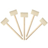 36 Pcs Wooden Hammers for Chocolate, Wood Mallets for Breakable Heart, Small Kids Mallets Crab Hammers