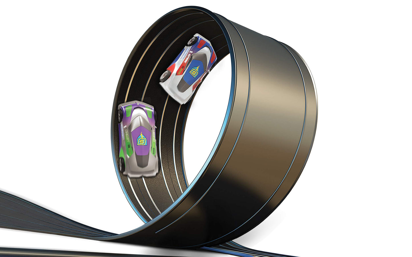 Scalextric Micro Stunt Loop The Loop Track Extension Pack 1:64 Slot Car Race Track G046