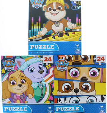 3 Pk. Paw Patrol Jigsaw Puzzle 24 Piece (Assorted Puzzles)