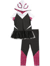 Spider-Man Spider-Gwen Ghost Spider Toddler Girls Cosplay T-Shirt And Leggings 2T