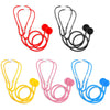 RoundFunny 10 Pack Boys Girls Kids Stethoscope Toy Disposable Plastic Stethoscope Real Working for Girls Boys Doctor Kit Role Pl