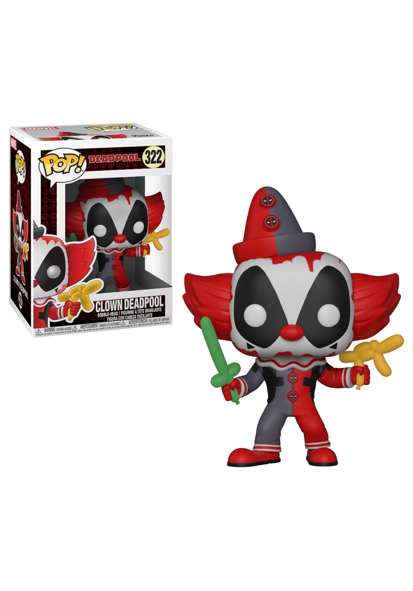 Funko Pop! Marvel: Deadpool Playtime - Deadpool Clown