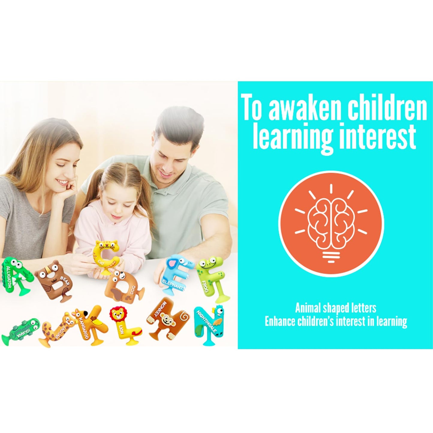 26Pcs Suction Bath Toys, Alphabet Learning Tools, Kids Bath Toys, Party Favor, 3-12 Year Old Boy Girl Toddler Travel Toys, Bathtub Toys Spell Matching Letter Toys, Spelling Games