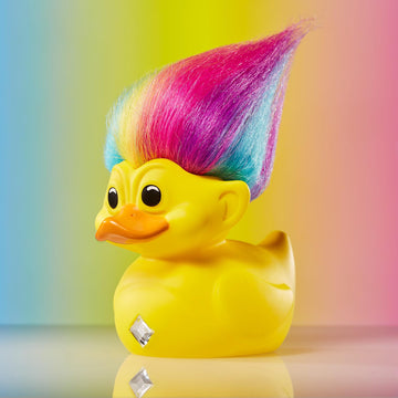 Tubbz Boxed Edition Rainbow Troll Collectible Vinyl Rubber Duck Figure - Official Trolls Merchandise - Fantasy Nostalgia Movies,