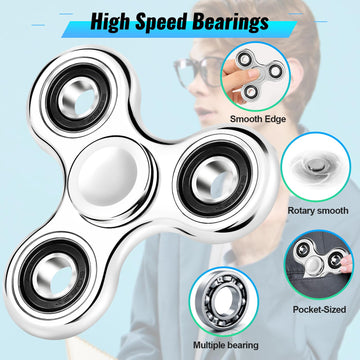 Gigilli 2Pcs Fidget Spinner For Kids Adults, Stress Relief Sensory Fidget Toys, Anxiety Fidget Spinners Adhd Autism Birthday Val