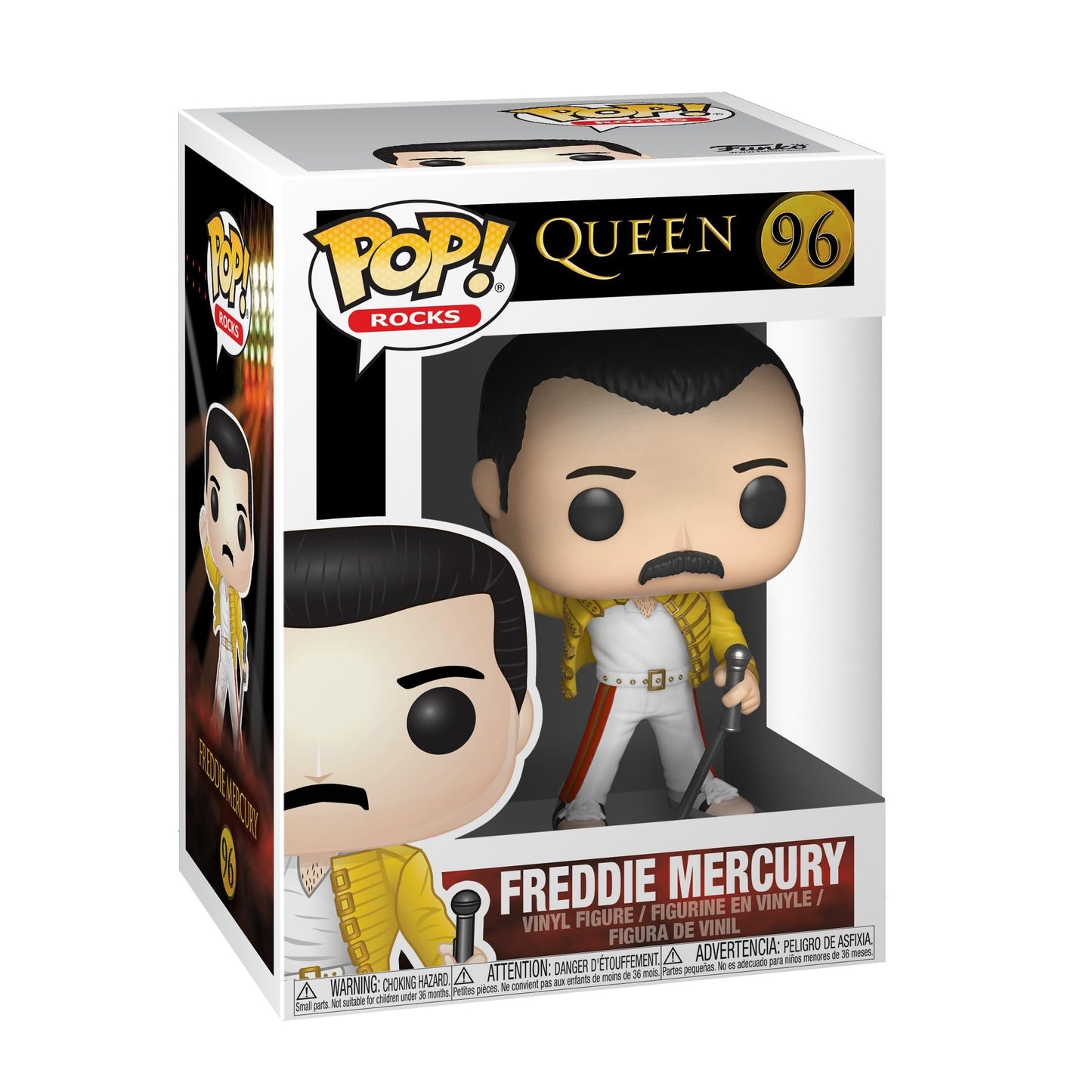 Funko 33732 Pop Rocks: Queenfreddy Mercury Wembley 1986, Multicolor
