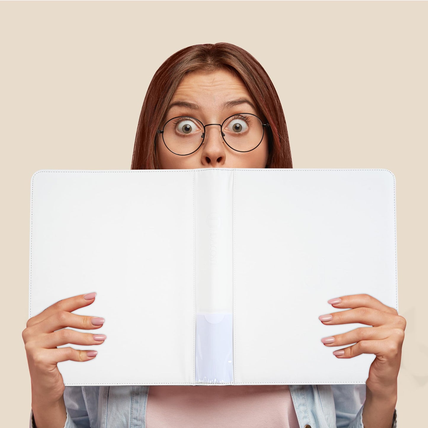 Toploader Binder Holds 360 Top Loaders - 9-Pocket Top Loader Binder for 3 x 4 Rigid Card Holders for Trading Cards or Sports Cards Model B - Classic White