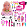 Konhaovf Doll Head For Hair Styling And Make Up For Little Girls, Small Styling Head Doll With Hair Accessories For Girls Makeup