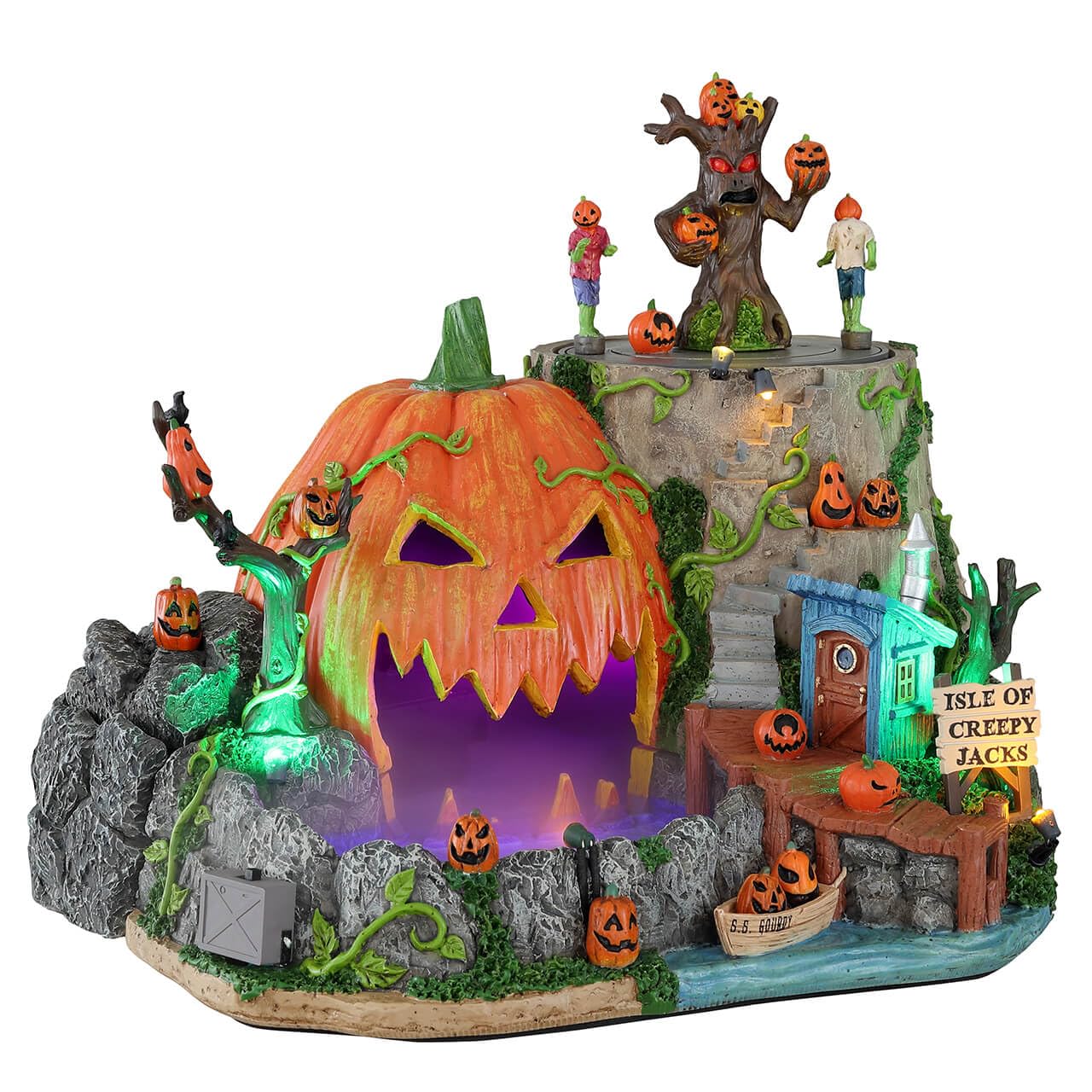 Lemax Isle Of Creepy Jacks, With 4.5V Adaptor #14824
