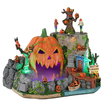 Lemax Isle Of Creepy Jacks, With 4.5V Adaptor #14824