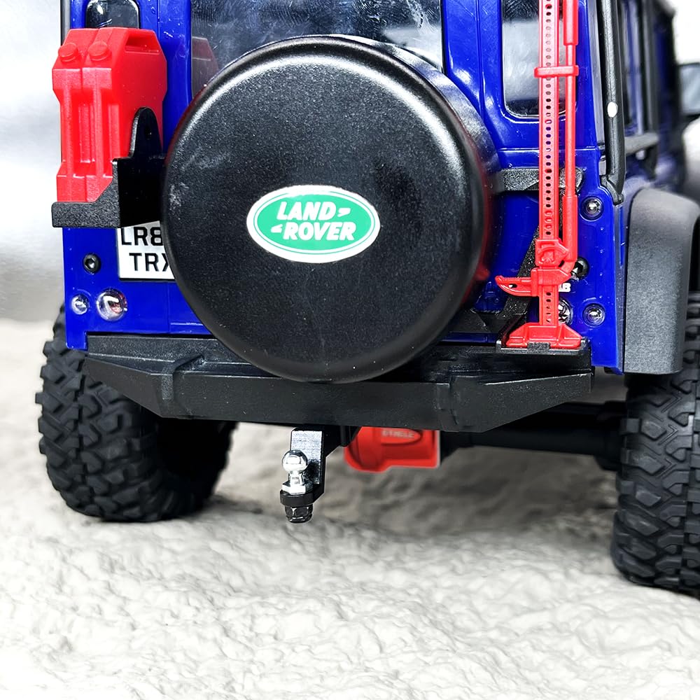 GTHELE Trailer Hitch Coupler Aluminum for Traxxas 1/18 TRX4M Upgrade Parts RC Crawler Car