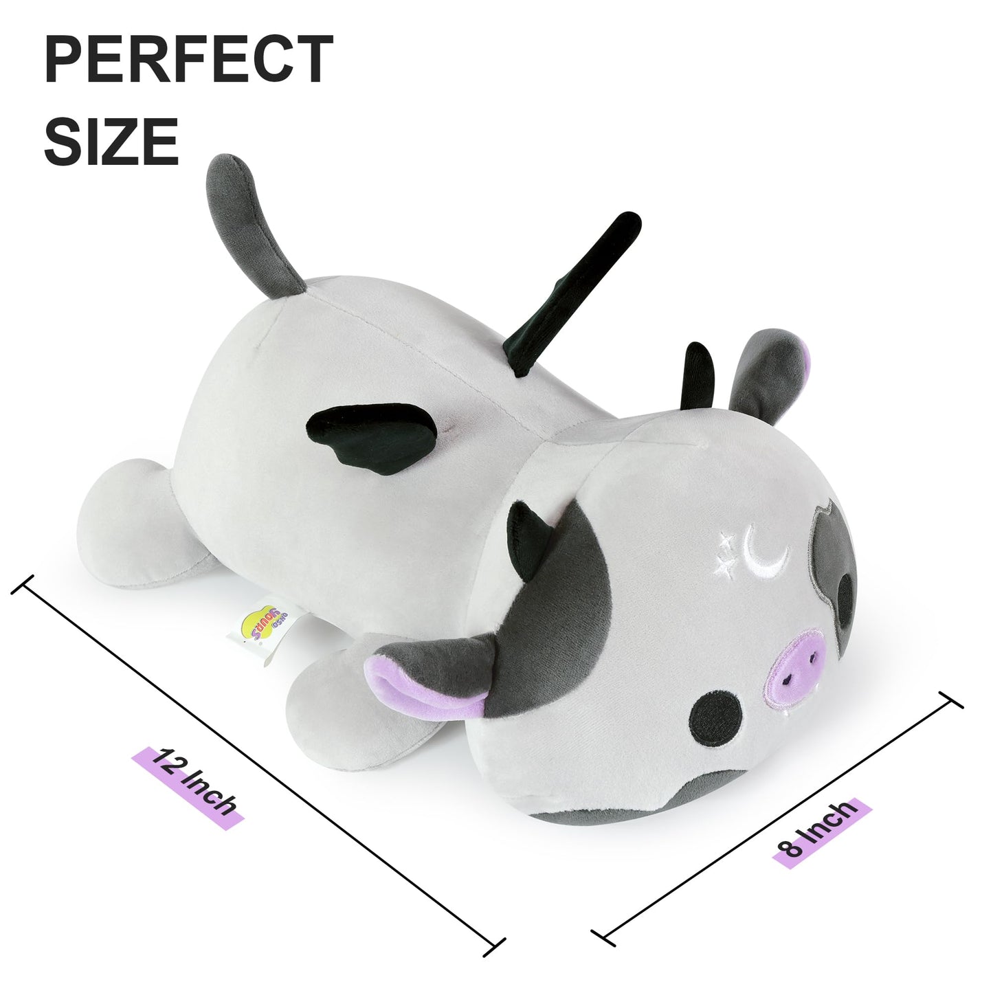Onsoyours Original Cute Bat Cow Plushie, Soft Stuffed Cow Squishy Plush Animal Toy Cow With Wings Bat Pillow For Kids (Bat Cow,