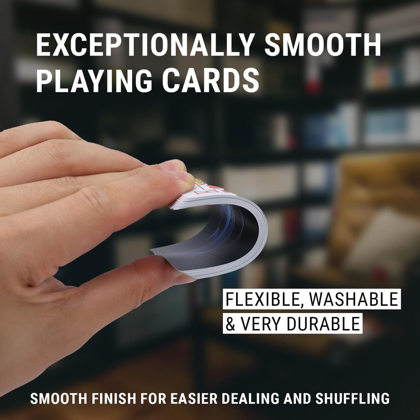Guytrendz Big Game Playing Cards With Organizer Box Waterproof Stylish Playing Cards, Cool Deck Of Cards, Poker Cards For Collec