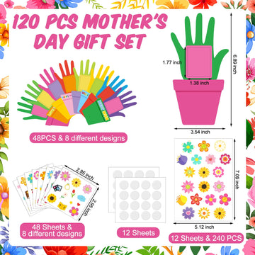 Fuutreo 96 Packs Mothers Day DIY Craft Kits for Kids Cross Love You Mom DIY Picture Frames with Stickers Paper Photo Frames Hap