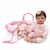 CHAREX Reborn Baby Dolls - 18 inch Realistic Baby Doll Pink Cradle Baby Girl Handmade Lifelike Weighted Realistic Silicone Baby