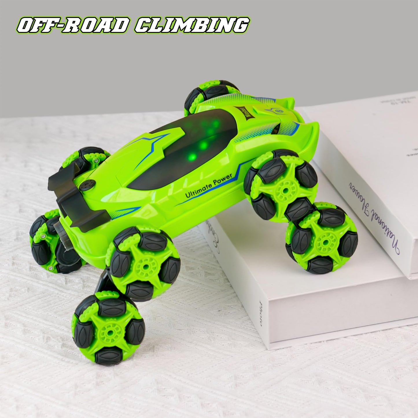 PREPOP 8WD Remote Control Stunt Cars Toys- Best Birthday Presents Gifts for Kids Age 6 7 8 9 10 11 12 Year Old Boys, 2.4Ghz Cool
