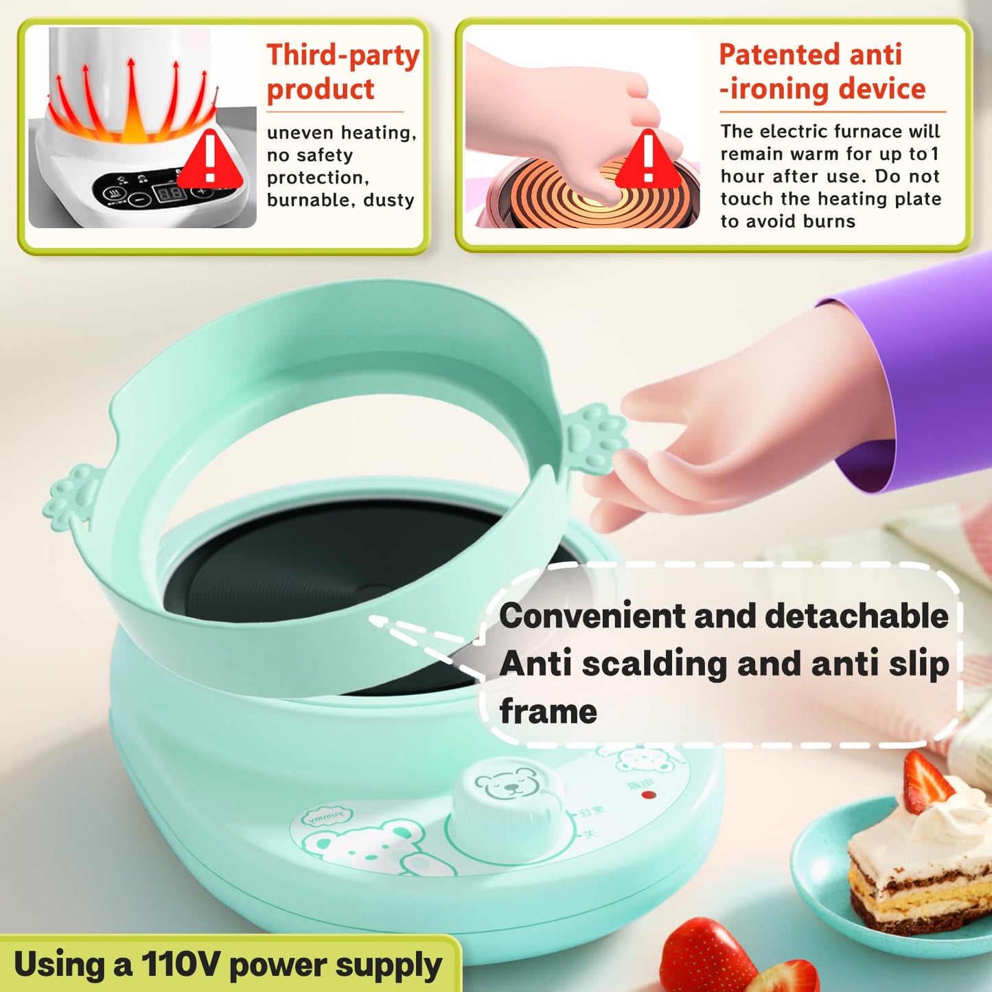 Cicicooie Kid Cooking Set Real Safe Easy Montessori Kitchen Tools, Utensils Includes Stove Burner Aprons Cooking Tool Etc For Re