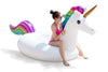 Jasonwell Giant Inflatable Unicorn Pool Float Floatie Ride On with Fast Valves Large Rideable Blow Up Summer Beach Swimming Pool Party Lounge Raft Decorations Toys Kids mature-themeds