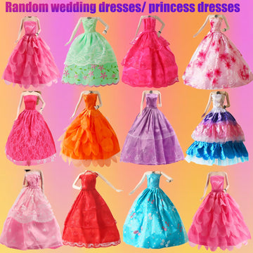 98 Pcs Doll Clothes And Accessories For 11.5 Inch Doll, Wedding Gowns, Evening Dresses, Slip Dresses, Bikini Swimsuits, Set Casual Outfit Top And Pant Birthday For Girl Age 4-6 7-13