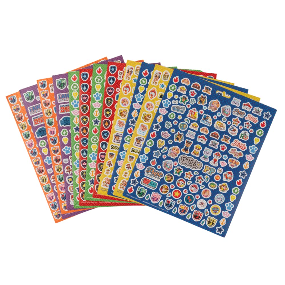 Nickelodeon Paw Patrol Stickers For Kids, 14 Sheet Paw Patrol Sticker Book Set Including Puffy Stickers, 1200+ Stickers