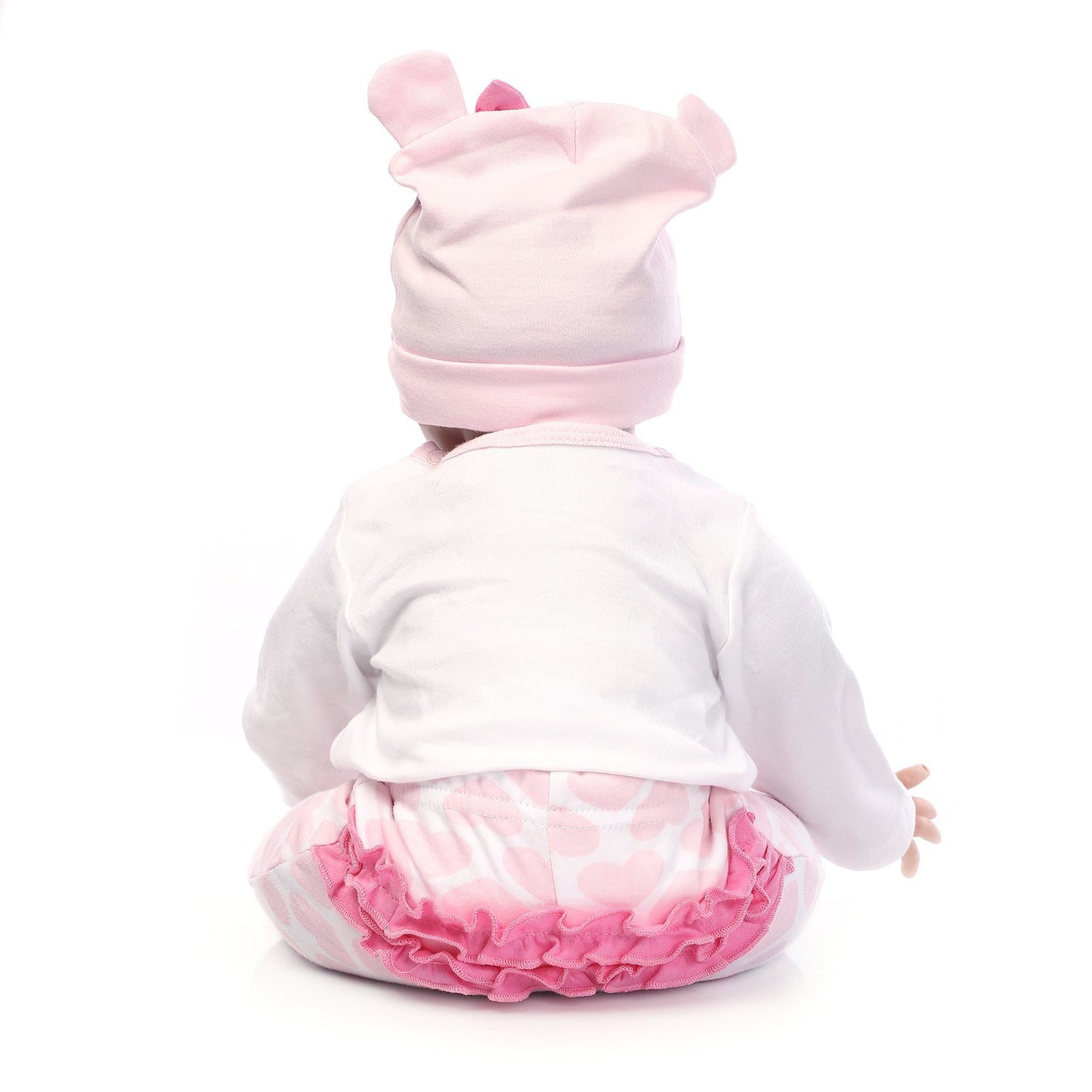 Reborn Dolls Baby Clothes Pink Outfits For 20'- 22' Reborn Doll Girl Baby Clothing Sets