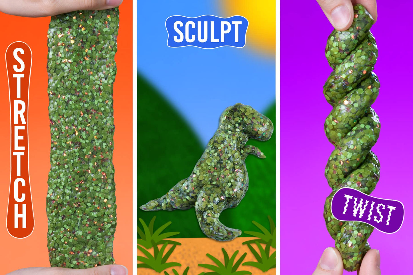 Crazy Aaron'S Thinking Putty Dino Scales - Prehistoric Kids Putty Great For Dinosaur And Nature Lovers - Non-Toxic, Never Dries Out