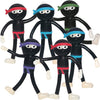 ArtCreativity Bendable Ninja Figures, Set of 12, Bendable Ninja Toys for Kids, Stress Relief Fidget Toys, Party Favors, Ages 3+