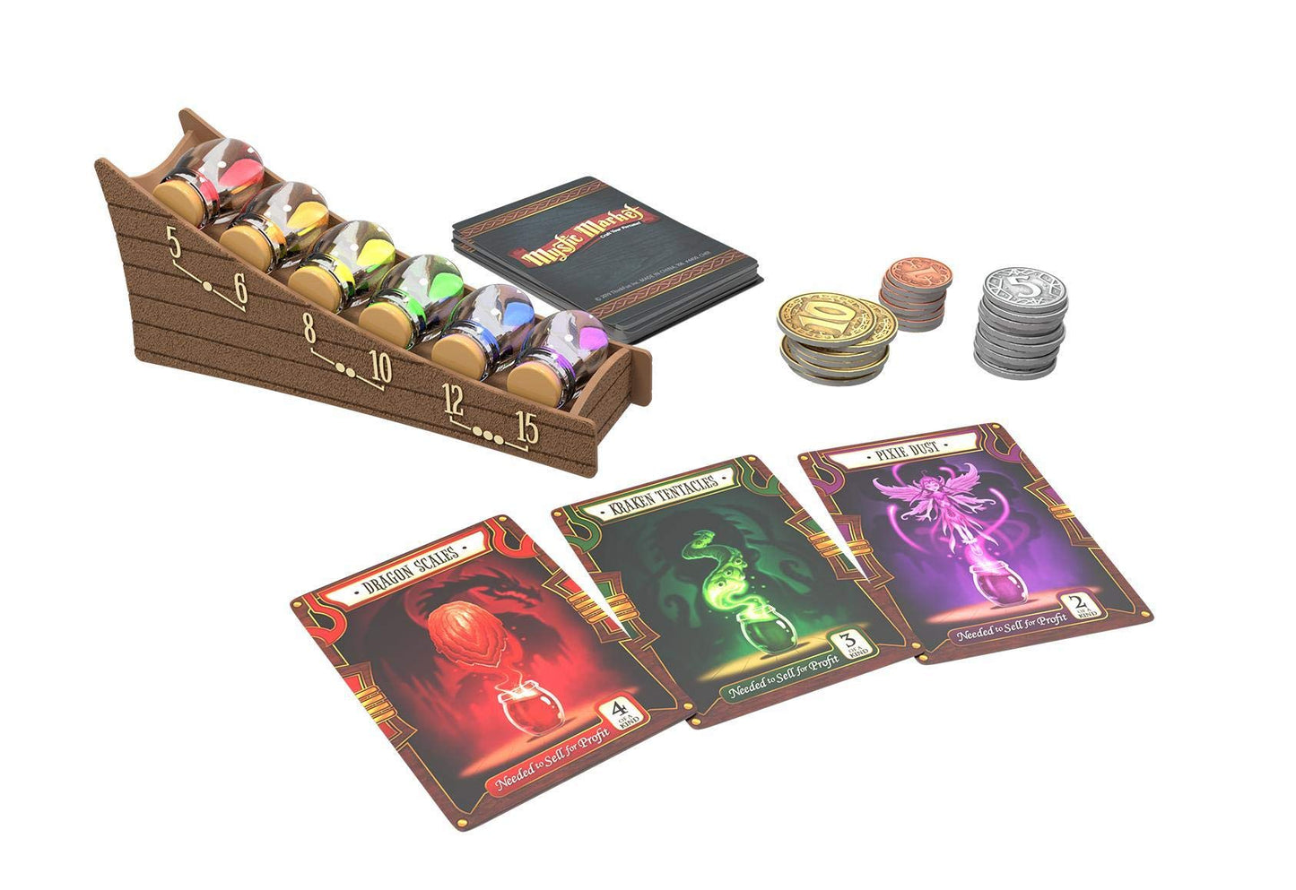 Thinkfun Mystic Market Strategy Card Game For 2-4 Players Ages 10 And Up – An Exciting Fast Paced Game Perfect For Both Families And Gamers, Multi