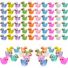 Cidinge 60 Pcs Mini Resin Ducks Luminous Tiny Ducks Miniature Duck Glow in The Dark for DIY Garden Dollhouse Duck Accessories Mi