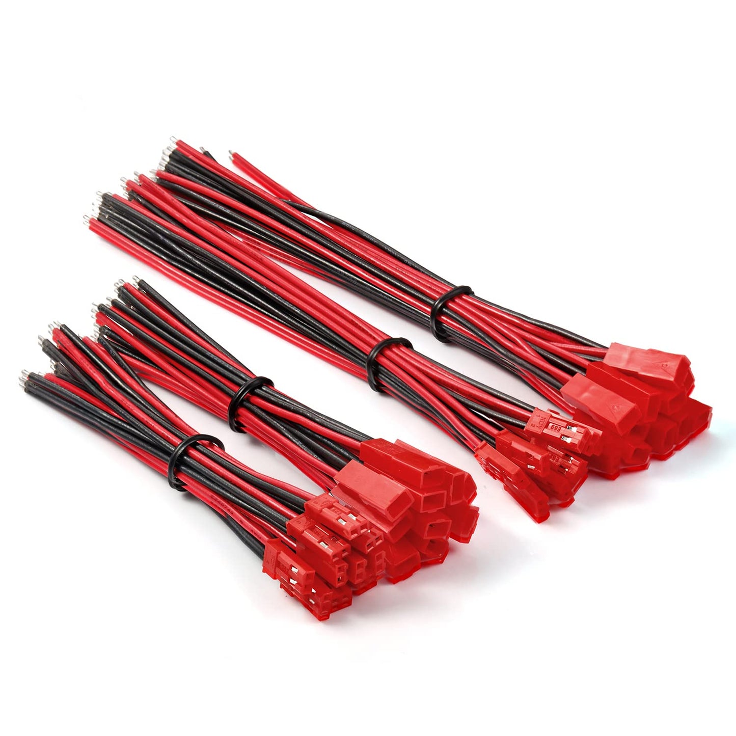 Chanzon 20 Pairs Jst SYP 2.5 mm Pitch 20AWG 2Pin Plug Connector for UL1007 Tinned Copper Wire had 10cm and 15cm Adapter for RC T