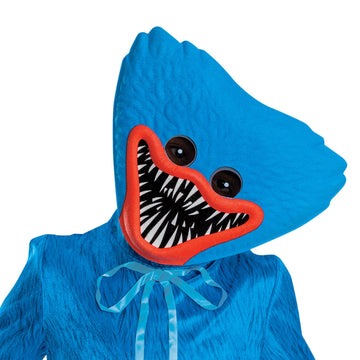 Disguise Huggy Wuggy Costume For Kids, Official Poppy Playtime Costume With Headpiece, Child Size (10-12)