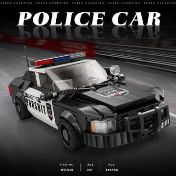 Police Car Toy Building Blocks Kit, Compatible With Lego Cars, Speed Champions Car Building Set Toys, Gift For Adults, Teens And