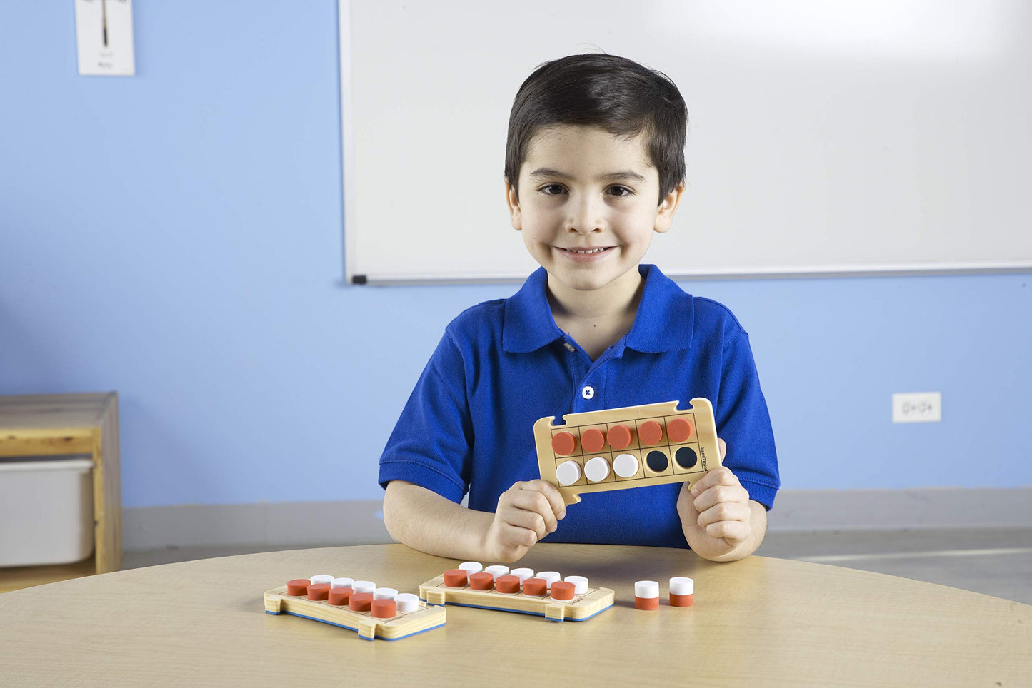Learning Resources Foam RekenRods Ten-Frame Boards & Red/White Counters, Math Manipulatives for Kindergarten, Model 85233