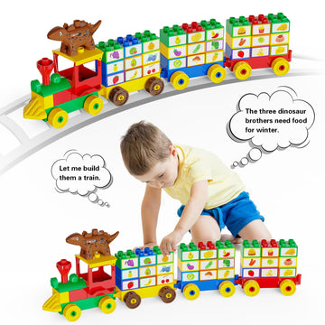 Anpcso Kids Toys For 2 3 4 5 6 7+ Year Old Boys Toddlers Classic Brick Set, Dinosaurs, Cars, Build, Learn And Play, Educational Interactive Creative Diy Toy Compatible With All Major Brands